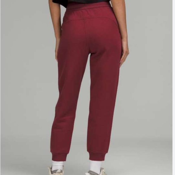 lululemon athletica Pants - LULULEMON BURGUNDY HIGH RISE SCUBA JOGGER